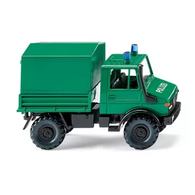 Wiking 037404 Unimog U 1700, ponyvás - Polizei (H0)