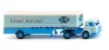 Wiking 051330 International Harvester nyergesvontató, dobozos félpótkocsival - Global Van Lines (H0)