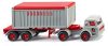 Wiking 052501 International Harvester nyergesvontató, konténerszállító félpótkocsival - Sealand (H0)