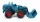Wiking 065111 Hanomag B11 gumikerekes homlokrakodó, kék (H0)