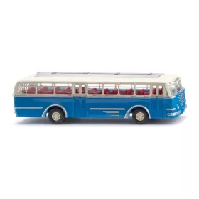   Wiking 072003 Büssing Trambus városi autóbusz, 1951 - kék/csontszín (H0)