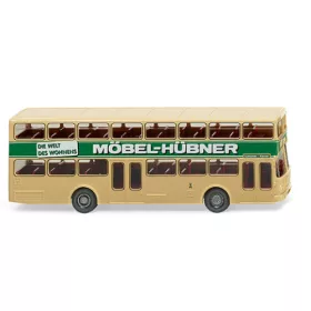   Wiking 073004 MAN SD 200 emeletes városi autóbusz, 1973, BVG - Möbel Hübner (H0)