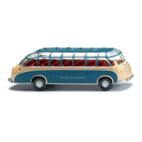 Wiking 073005 Setra S8 autóbusz 1952, bézs/azúrkék (H0)