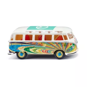   Wiking 076502 Volkswagen Transporter T1 Samba busz, Flower Power (1:40)