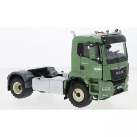   Wiking 077650 MAN TGS 18.510 4x4 BL nyergesvontató, zöld (1:32)