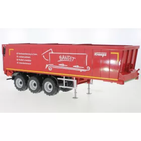   Wiking 077657 Krampe SB II 30/1070 félpótkocsi, piros (1:32)