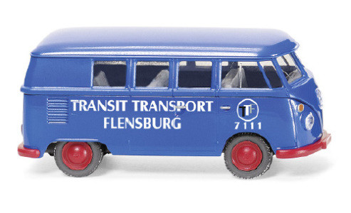 Wiking 079731 Volkswagen Transporter T1 busz, Transit Transport Flensburg (H0)