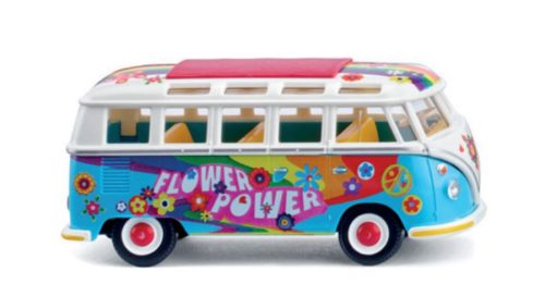 Wiking 079744 Volkswagen Transporter T1 Sambabus 1963, Absolute "Flower Power" (H0)