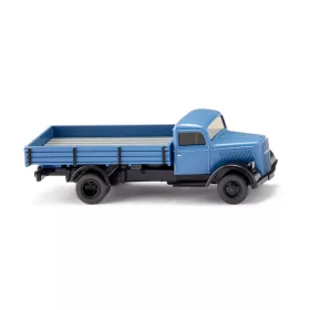 Wiking 084007 Opel Blitz platós teherautó - kék (H0)
