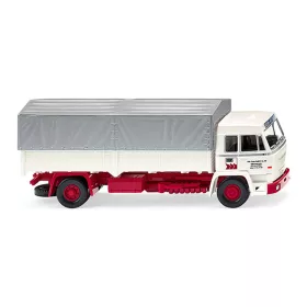   Wiking 084911 Büssing BS 16L ponyvás teherautó - Bruns (H0)