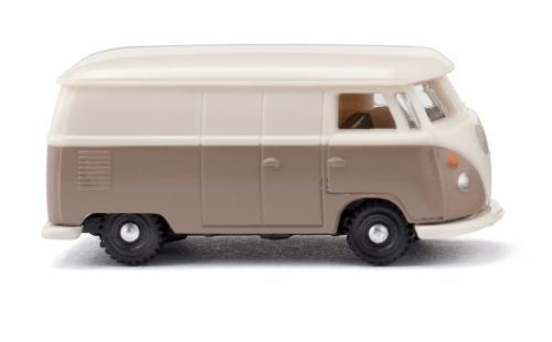 Wiking 093205 Volkswagen Transporter T1, dobozos, bézs/fehér (N)