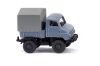 Wiking 097205 Unimog U 411, ponyvás - galambszürke (N)