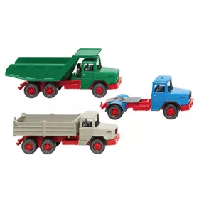   Wiking 099099 Magirus billencs és nyergesvonató-készlet 1970, 3-részes (H0)