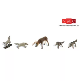 Woodland Scenics A1942 Farkasok és egy szarvas (H0)