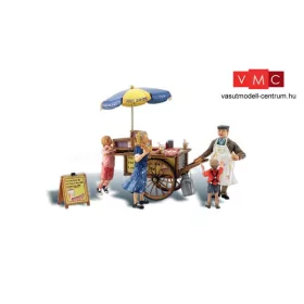   Woodland Scenics A1945 Wally's Wiener Wagon mozgóárus (H0)