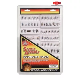   Woodland Scenics A2062 Munkások, különböző foglalkozások - Economy Pack (N)