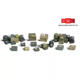   Woodland Scenics A2162 Rakomány: Hordók, dobozok és faládák (N)