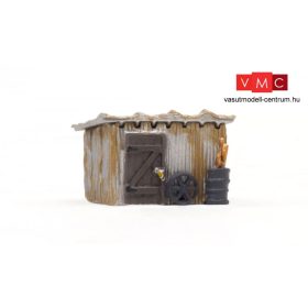 Woodland Scenics BR4946 Tin Shack - Kész épület LED világítással (N)