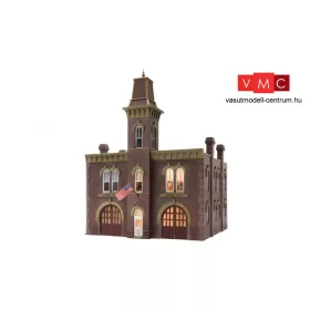Woodland Scenics BR5034 Firehouse - Kész épület LED világítással (H0)