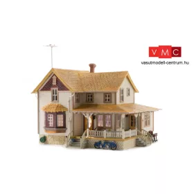 Woodland Scenics BR5046 Corner Porch House - Kész épület LED világítással (H0)