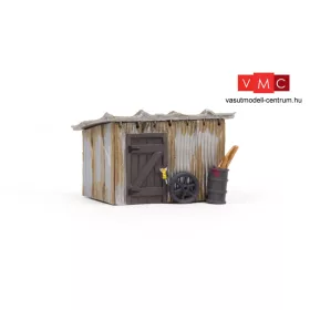 Woodland Scenics BR5056 Tin Shack - Kész épület LED világítással (H0)