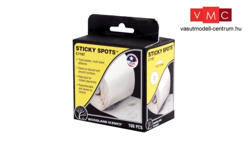 Woodland Scenics C1167 Domború ragasztópontok - Sticky Spots™