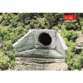 Woodland Scenics C1262 Beton vízelvezető cső-áteresz. 2 db (H0)