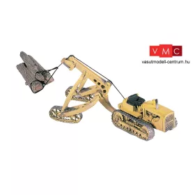   Woodland Scenics D246 Erdészeti lánctalpas traktor, speciális rönkemelő utánfutóval - Hyster Logging Cruiser (H0)