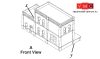 Woodland Scenics DPM35100 Amerikai gyárépület - 3-in-1 Modular Kit (H0)