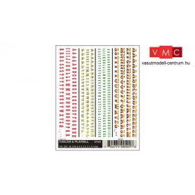 Woodland Scenics DT501 Szárazmatrica - Amerikai betűk - Tuscan & Playbill