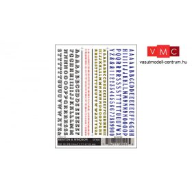 Woodland Scenics DT502 Szárazmatrica - Betűk - Benton & Windsor