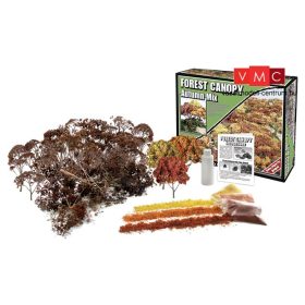   Woodland Scenics F1663 Természetes kreatív lombos fa és bokor (építőkészlet) - Autumn Mix Forest Canopy