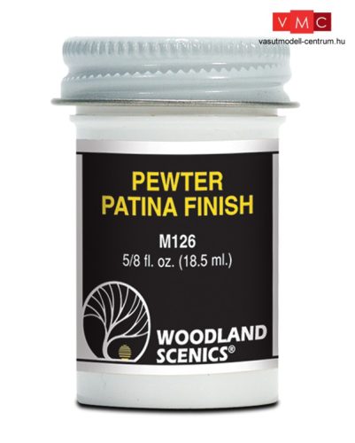 Woodland Scenics M126 Ónötvözet kiemelő, öregbítő folyadék - Pewter Patina Finish