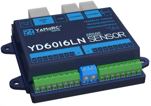 YaMoRC YD6016LN-GND 16x LocoNet - Visszajelentő modul (LocoNet)