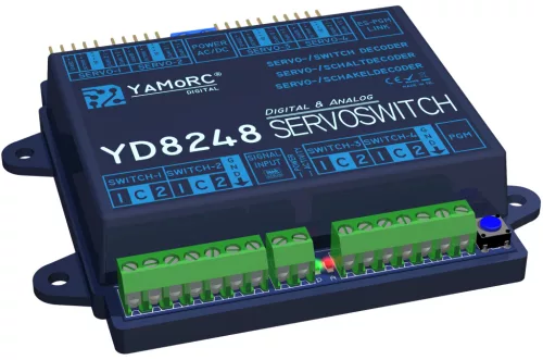 YaMoRC YD8248 4x Servo + 8x Signal/On-Off - Szervó és jelvezérlő (ki/be kapcsoló) modul