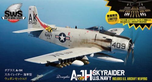 Zoukei-Mura SWS15 A-1H SKYRAIDER U.S.NAVY INCLUDES U.S. AIRCRAFT WEAPONS 1/32 repülőgép makett