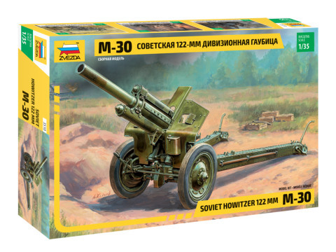 Zvezda 3510 Soviet Howitzer 122 mm M-30 1/35 löveg makett