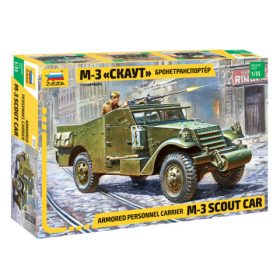   Zvezda 3519 M-3 Armored Scout Car 1/35 katonai jármű makett