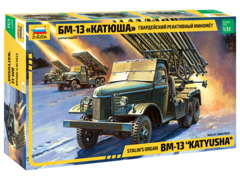Zvezda 3521 Stalin's organ BM-13 Katyusha 1/35 katonai jármű makett