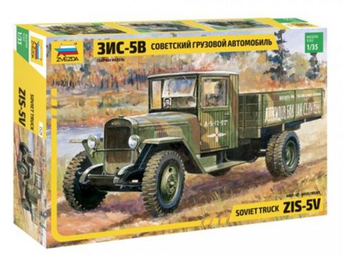 Zvezda 3529 ZIS-5B Soviet Truck 1/35 katonai jármű makett