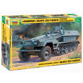   Zvezda 3572 German Hanomag Sd.Kfz.251/1 Ausf.B 1/35 harcjármű makett