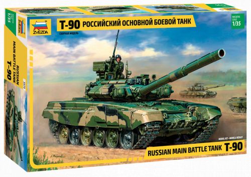 Zvezda 3573 Russian T-90 Main Battle Tank 1/35 harckocsi makett