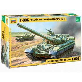   Zvezda 3590 Russian main battle tank T-80B 1/35 harckocsi makett