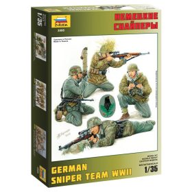Zvezda 3595 German sniper team WWII 1/35 figura makett