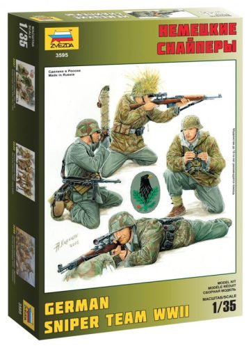 Zvezda 3595 German sniper team WWII 1/35 figura makett