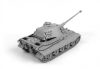 Zvezda 3616 German heavy tank (Porsche turret) Pz. Kpfw. VI Tiger II Ausf. B 1/35 harckocsi makett