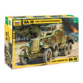 Zvezda 3617 Soviet Armored Car BA-10 1/35 harcjármű makett