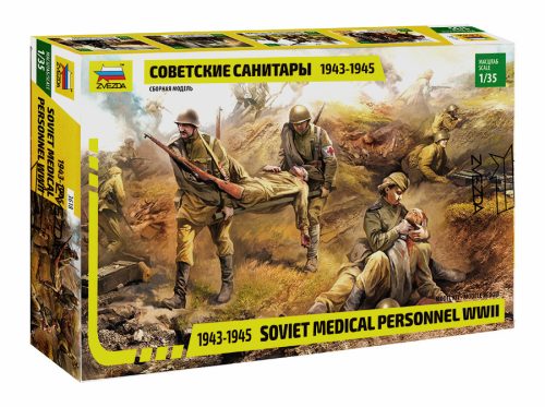 Zvezda 3618 Soviet medical personnel WWII 1/35 figura makett