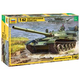   Zvezda 3622 Soviet Main Battle Tank T-62 1/35 harckocsi makett