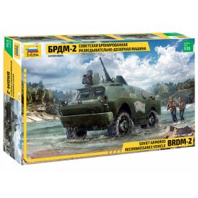   Zvezda 3638 Soviet Armored Reconnaissance Vehicle BDRM-2 1/35 harcjármű makett